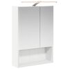 vidaXL Badezimmerspiegelschrank Wei&szlig; 50 x 14,5 x 70 cm Holzwerkstoff