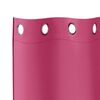 vidaXL Verdunkelungs-Vorh&auml;nge mit Ringen 2 pcs Helles Pink