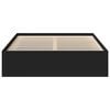 vidaXL Bettgestell Schwarz 120x190 cm
