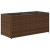 vidaXL Pflanzk&uuml;bel mit 2 T&ouml;pfen 2 Stk. Braun 72x30x32 cm Poly Rattan