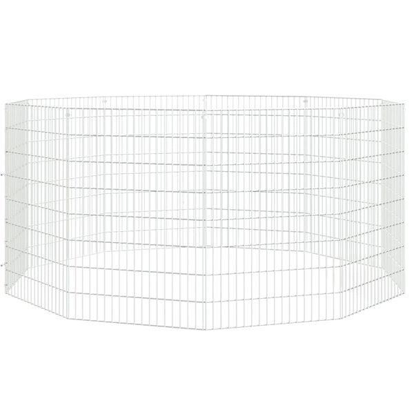 vidaXL Freilaufgehege 10-teilig 54x80 cm Verzinktes Eisen