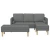 vidaXL Sofa Set 2 pcs Dunkelgrau 173 x 131 x 67 cm Stoff