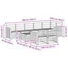 vidaXL Sofagarnituren 9 pcs Natur Massivholz Akazie