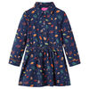 Kinderkleid mit Langen &Auml;rmeln Marineblau 116