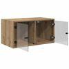 vidaXL Wandschr&auml;nke 2 pcs Artisan-Eiche 68 x 37 x 35 cm Holzwerkstoff