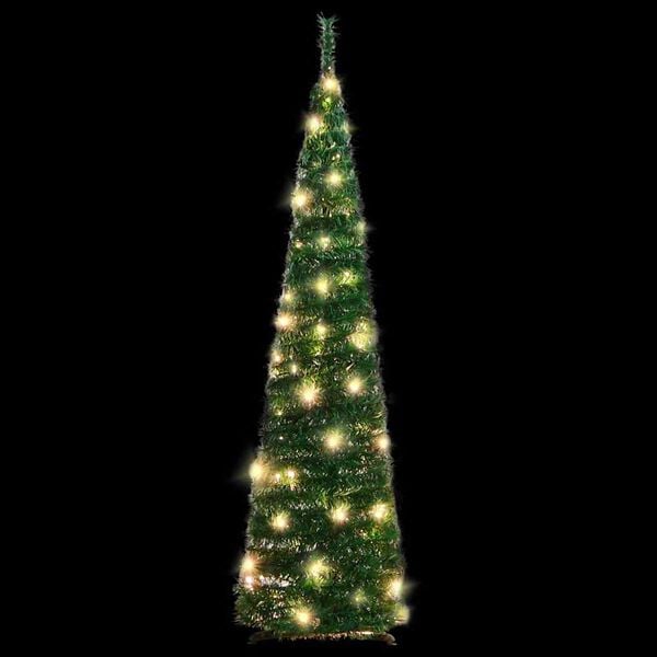 vidaXL Pop-Up-Weihnachtsbaum K&uuml;nstlich 50 LEDs Gr&uuml;n 120 cm