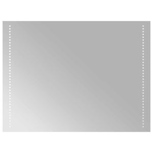 vidaXL LED-Badezimmerspiegel Transparent 80 x 60 cm Geh&auml;rtetes Glas