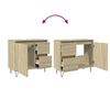 vidaXL Badschrank Sonoma-Eiche 65x33x60 cm Holzwerkstoff