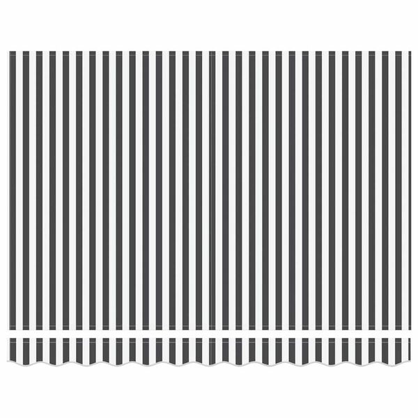 vidaXL Einziehbare Markise Anthrazit und Weiß 300 x 250 cm