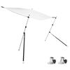 vidaXL T-Top-Beschattungsverl&auml;ngerung Wei&szlig; 174x205x (115-194) cm