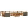 vidaXL Outdoor-Sofagarnitur 8 stk. Natur Massivholz Akazie