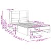 vidaXL Bettgestell mit Schubladen mit Kopfteil Holzwerkstoff