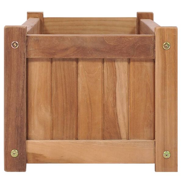 vidaXL Hochbeet 100x30x25 cm Massivholz Teak