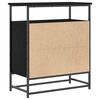 vidaXL Sideboard Schwarz Eichen-Optik 69 x 35 x 80 cm Holzwerkstoff