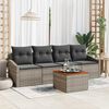 vidaXL Garten-Sofa-Set 5 pcs Grau