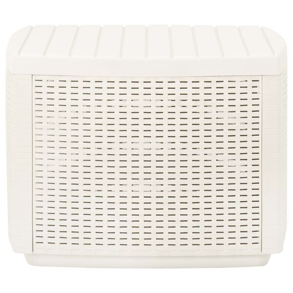 vidaXL Gartentisch Weiß 53x53x40 cm Kunststoff