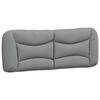 vidaXL Bett mit Matratze "Hvar" Hellgrau 140x190 cm Stoff