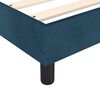 vidaXL Boxspringbett mit Matratze Dunkelblau 140x200 cm Samt