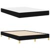 vidaXL Boxspringbett mit Matratze Schwarz 140 x 200 cm Stoff
