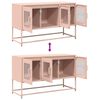 vidaXL TV-Schrank Rosa 100,5x39x60,5 cm Kaltgewalzter Stahl