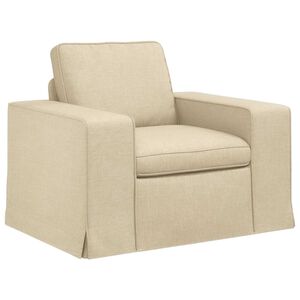 vidaXL Sofa Creme 103 x 80 x 82 cm Stoff