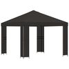 vidaXL Pavillon 3 x 3 m Anthrazit Polyester und Stahl 190 gsm