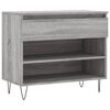 vidaXL Schuhregal Grau Sonoma 70x36x60 cm Holzwerkstoff