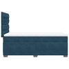 vidaXL Boxspringbett mit Matratze Blau 80x200 cm Samt