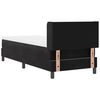 vidaXL Boxspringbett mit Matratze Schwarz 200 x 80 cm Samt