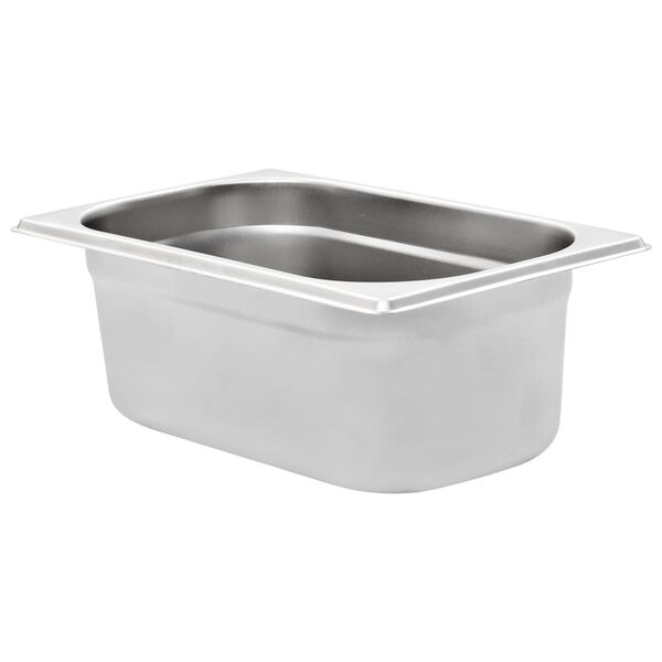 vidaXL Gastronormbehälter 8 Stk. GN 1/4 100 mm Edelstahl