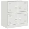 vidaXL Sideboard Wei&szlig; 67x39x73 cm Stahl