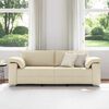 vidaXL Sofa Creme 219 x 80 x 82 cm Stoff