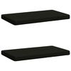 vidaXL 2-teilige Bankkissen VUGHT 2 stk. 100 % Polyester Schwarz