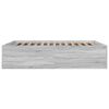 vidaXL Bettgestell Grau Sonoma 150x200 cm Holzwerkstoff