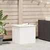 vidaXL Außenlagerbox Weiß 55 x 50,5 x 50 cm Stahl