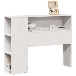 vidaXL Kopfteil mit Stauraum Wei&szlig; 75 cm Massivholz Kiefer