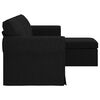 vidaXL Sofa Schwarz Gesamtabmessungen: 215 x 138 x 80 cm (B x T x H)