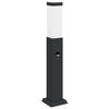 vidaXL Pollerleuchte mit Sensor 50 cm Schwarz IP44