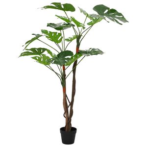 vidaXL K&uuml;nstliche Monstera Pflanze Gr&uuml;n 70 x 16 x 130 cm