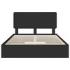 vidaXL Aufbewahrungsbett Schwarz 150 x 200 cm Holzwerkstoff