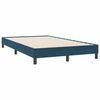 vidaXL Boxspringbett ohne Matratze Dunkelblau 120x220 cm Samt