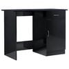 vidaXL Schreibtisch Hochglanz-Schwarz 100x50x76 cm Holzwerkstoff