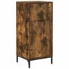 vidaXL Badezimmerschrank mit T&uuml;r Ger&auml;ucherte Eiche 39,5 x 36 x 88 cm