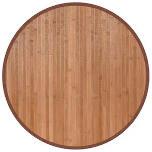vidaXL Teppich Rund Natur 60 cm Bambus