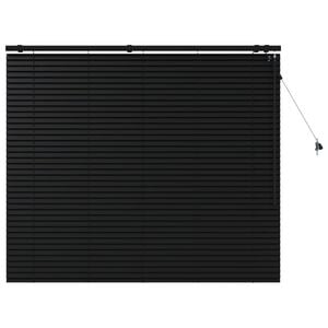 vidaXL Venezianische Jalousie Schwarz 140 x 130 cm 35 mm