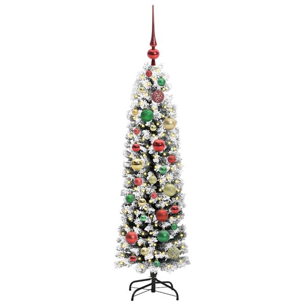 vidaXL Künstlicher Weihnachtsbaum mit 150 LEDs mit Ständer Grün 120 cm