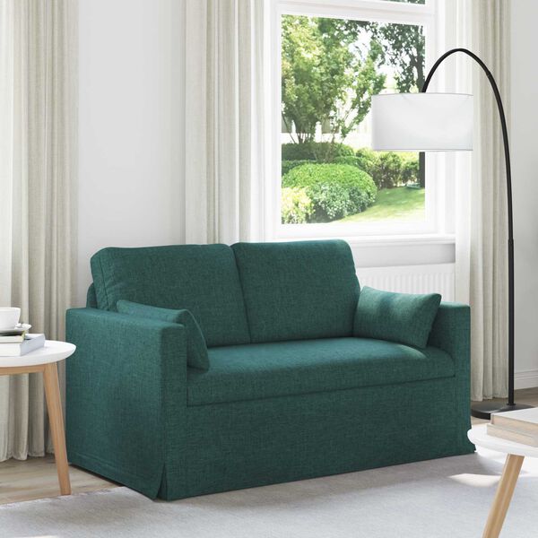 vidaXL Sofa Dunkelgr&uuml;n Gesamtabmessungen: 139 x 78 x 80 cm (B x T x H)