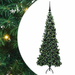 vidaXL Eckiger k&uuml;nstlicher Weihnachtsbaum Gr&uuml;n 180 cm PVC und Metall