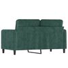 vidaXL 2-Sitzer-Sofa Dunkelgr&uuml;n 120 cm Samt