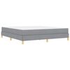 vidaXL Boxspringbett mit Matratze Hellgrau 180 x 200 cm Stoff